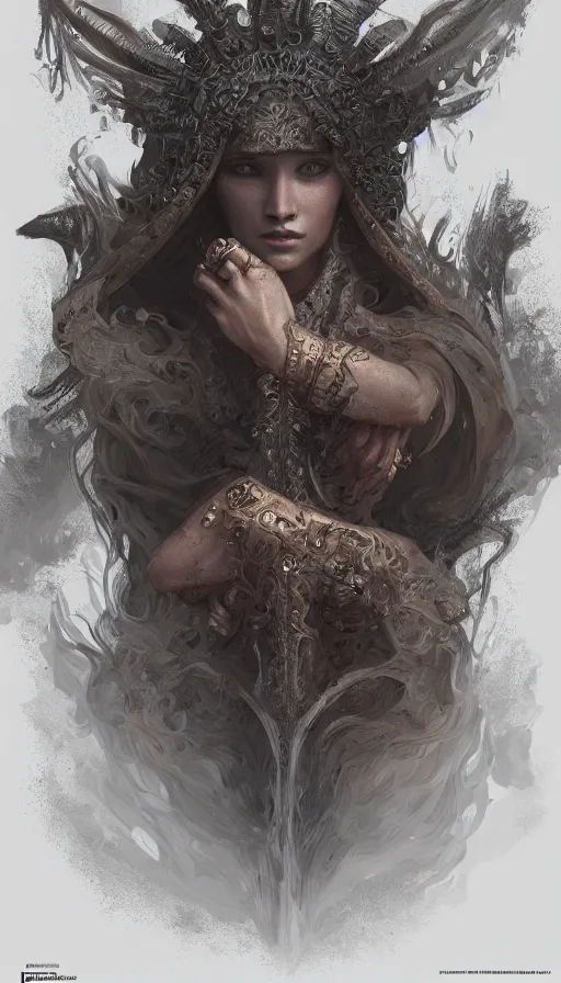 Prompt: motaro, fame of thrones, fibonacci, sweat drops, intricate fashion clothing, insane, intricate, highly detailed, surrealistic, digital painting, artstation, concept art, smooth, sharp focus, illustration, Unreal Engine 5, 8K, art by artgerm and greg rutkowski and alphonse mucha