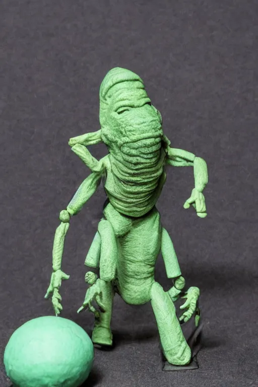 Image similar to mugwump action figure, mint on card, product photography, vintage, collectible