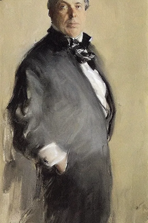 Prompt: “portrait of sir les Patterson, by John singer Sargent”