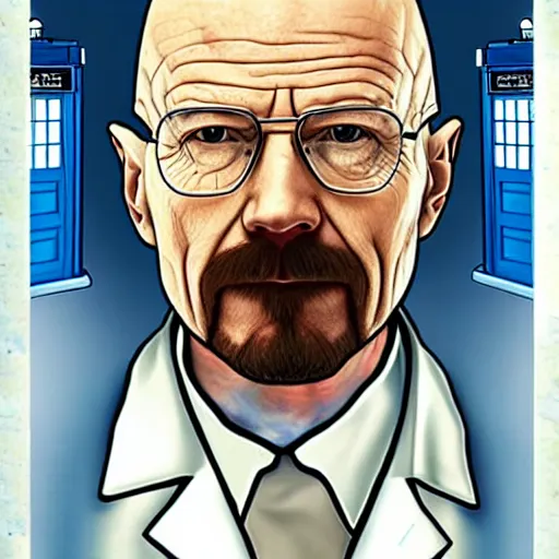 Image similar to Walter White as Doctor Who