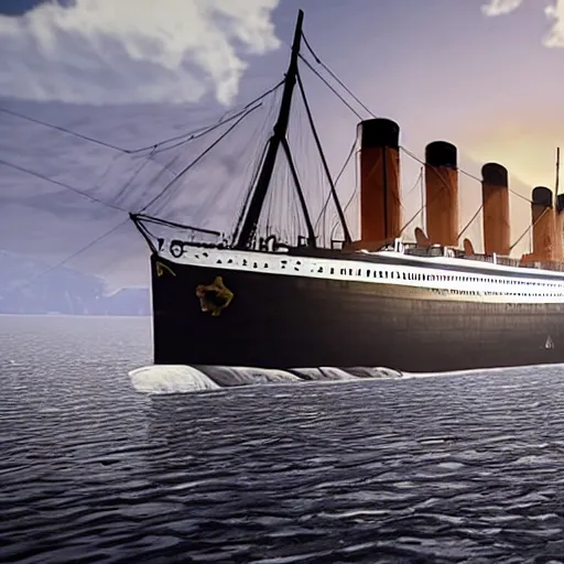 rms titanic in red dead redemption 2 | Stable Diffusion