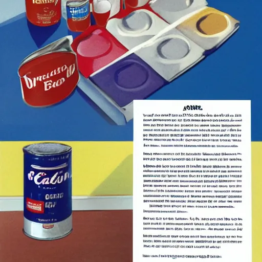 Prompt: can of paint ad, modern, catalogue