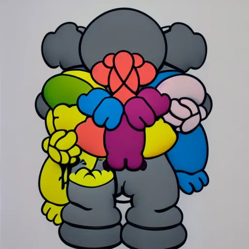 Image similar to beautiful kaws artwork w 6 4 0