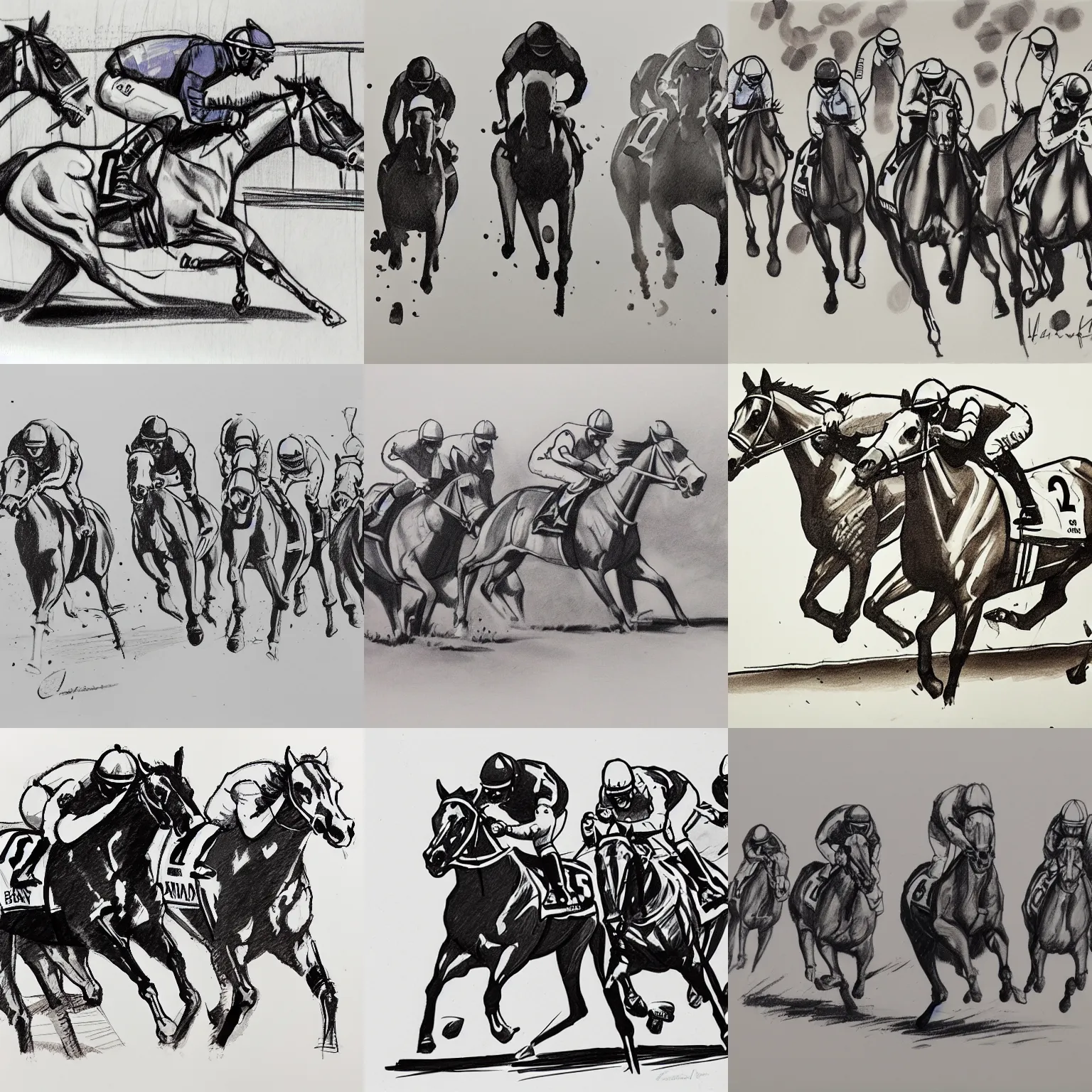 Horse Racing Sketch Images  Browse 9257 Stock Photos Vectors and Video   Adobe Stock