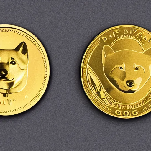Image similar to solid gold doge coin