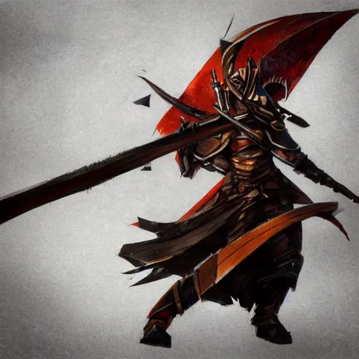 Prompt: concept art of scythe weapon, scythe design, fantasy scythe, weapons concept art, design, rpg, weapon, detailed, digital art, incredible, digital painting, no noise, global illumination, warm lighting, vivid, intricate details, ultra realistic, volumetric lighting, warm colors advance, cell shading, hyper realism, matte painting, highly detailed