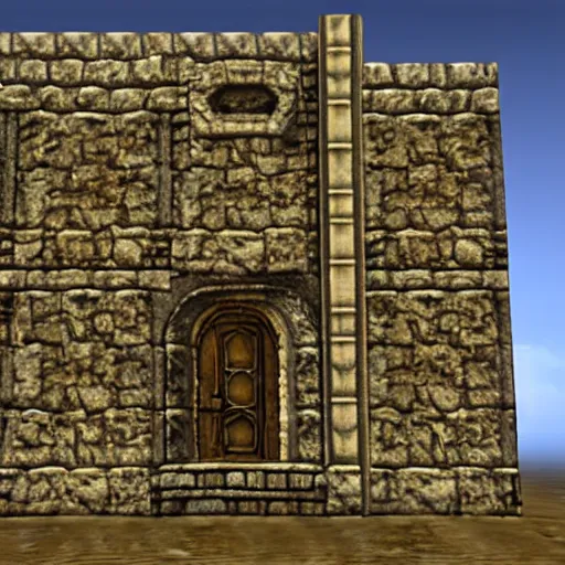 Image similar to a building texture from the elder scrolls iv oblivion