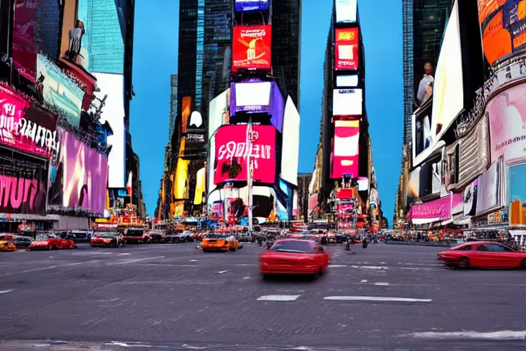 Prompt: times square, toumas korpi