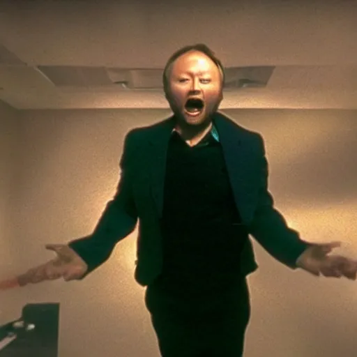 Image similar to limmy in scanners, head exploding, film stills,