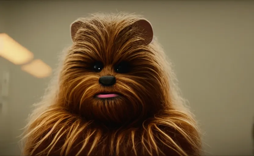 Image similar to hamster as chewbacca, movie still, star wars, cinematic, sharp focus, cinematic grain, cinematic lighting, 8 k