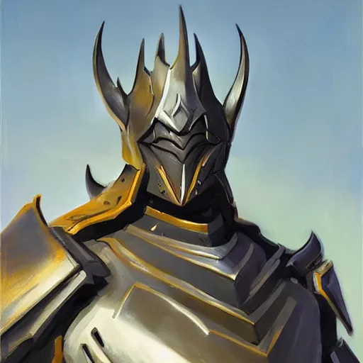 Image similar to greg manchess portrait painting of partially armored sauron as overwatch character, medium shot, asymmetrical, profile picture, organic painting, sunny day, matte painting, bold shapes, hard edges, street art, trending on artstation, by huang guangjian and gil elvgren and sachin teng