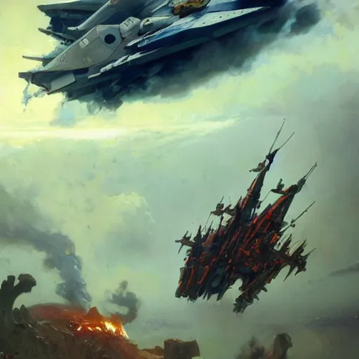 Prompt: a beautiful battle spaceship stuck in the ground, the spaceship is on fire, smoke, rainstorm, lightning, angry, kinetic, john sargent, adolphe bouguereaum, norman rockwell, peter deligdisch, jama jurabaev, sachin teng, sergey kolesov, ruan jia, trending on artstation, highly detailed oil painting,