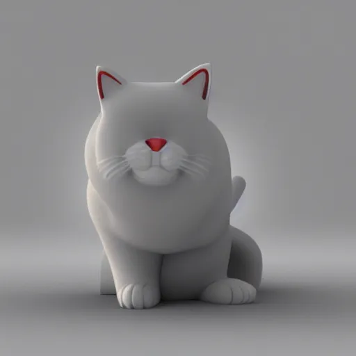 Prompt: 3d render cat