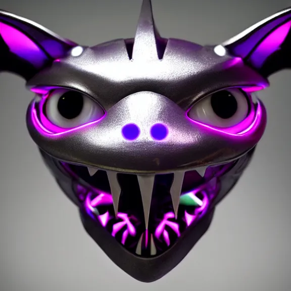 Image similar to high quality close up headshot of a cute beautiful stunning robot anthropomorphic female dragon with metal cat ears, with sleek silver metal armor, purple flesh, glowing LED eyes, facing the camera, high quality maw open and about to eat you, you being dragon food, the open maw being detailed and soft, sharp teeth, soft lulling tongue, highly detailed digital art, furry art, anthro art, sci fi, warframe art, destiny art, high quality, 3D realistic, dragon mawshot, maw art, furry mawshot, macro art, dragon art, Furaffinity, Deviantart