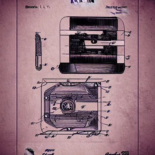 Image similar to stable diffusion patent drawing style