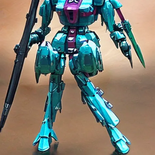 Image similar to waterlilys combat Mecha, nymphaea Gundam