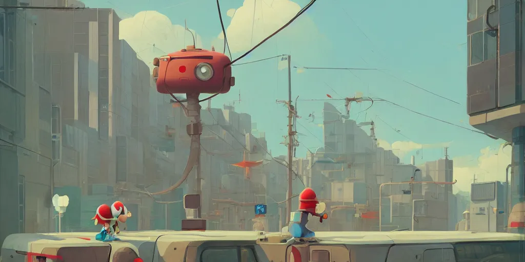 Prompt: Nintendo by Goro Fujita and Simon Stalenhag , 8k, trending on artstation, hyper detailed, cinematic