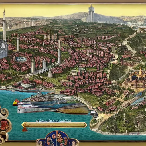 Image similar to constantinople if the byzantine empire never fell