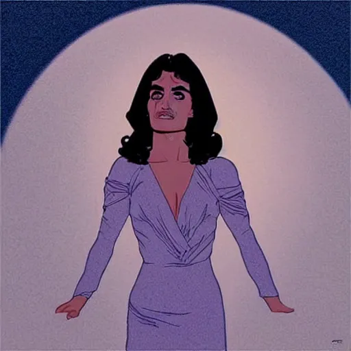 Image similar to “ penelope cruz retro minimalist portrait by jean giraud, moebius starwatcher comic, 8 k ”