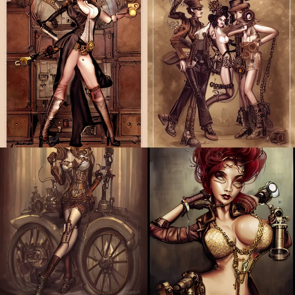 Prompt: Steampunk by anthony avon