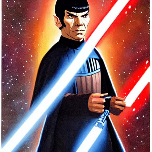 Prompt: spock in star wars