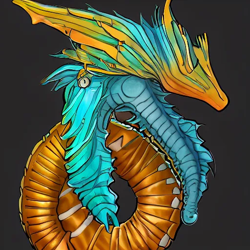 Image similar to seahorse cat shapeshifter humanoid fursona, furaffinity, trending on artstation