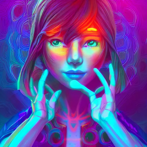 Image similar to skill magic deepdream radiating a glowing aura stuff loot legends stylized digital illustration video game icon artstation lois van baarle, ilya kuvshinov, rossdraws,