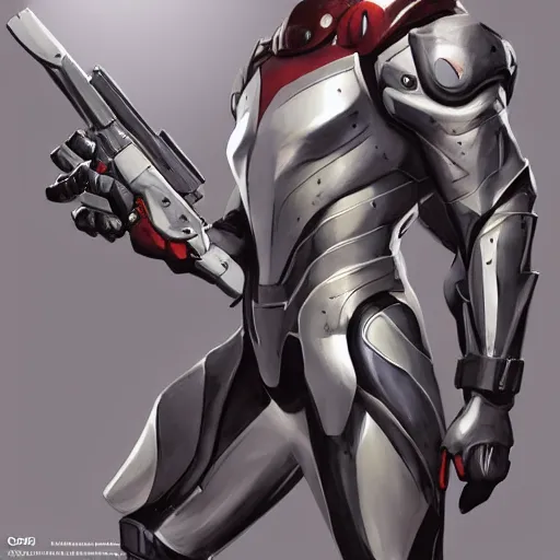 Image similar to greg manchess portrait painting of armored spiderman ultraman grey fox from metal gear cyborg japanese - american hybrid as overwatch character, medium shot, asymmetrical, profile picture, organic painting, sunny day, matte painting, bold shapes, hard edges, street art, trending on artstation, by huang guangjian and ail elvgren and sachin teng