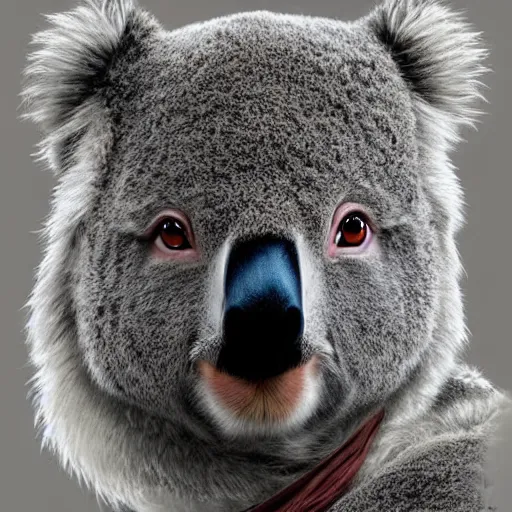 Image similar to pfp, koala crowned emperor, regal animal kingship, pimped out 🐨, trending, artstation