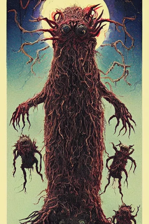 Image similar to a photorealistic horrific gorey nightmarish painted movie poster for The Thing 2 in the style of john carpenter and wayne barlowe