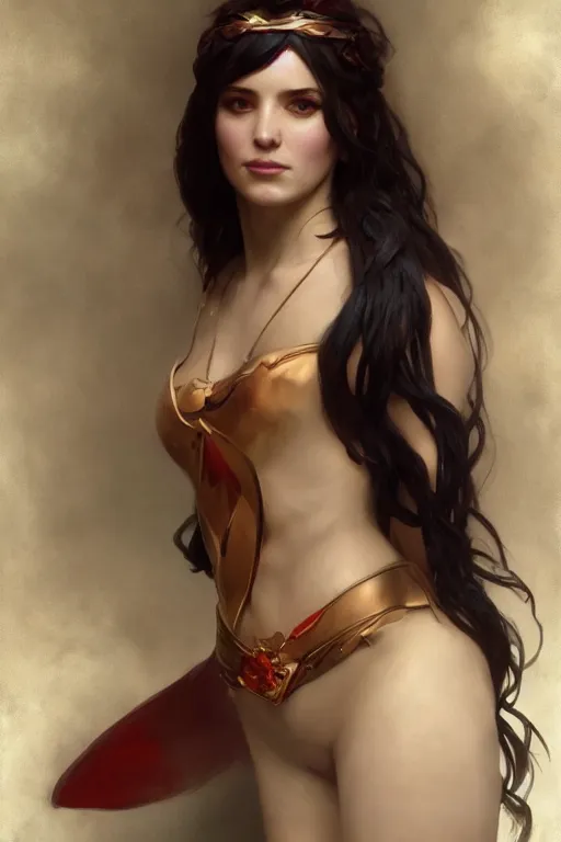 Image similar to A portrait of Kimberly Kane as the goddess of love, Stjepan Sejic, Ruan Jia, and Mandy Jurgens, and Artgerm, and william adolphe bouguereau, highly detailed, trending on artstation, award winning