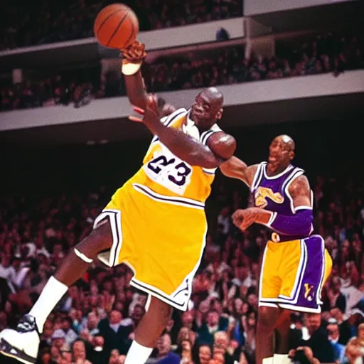 Image similar to Michael Jordan doing a 1v1 with kobe bryant ,8k,