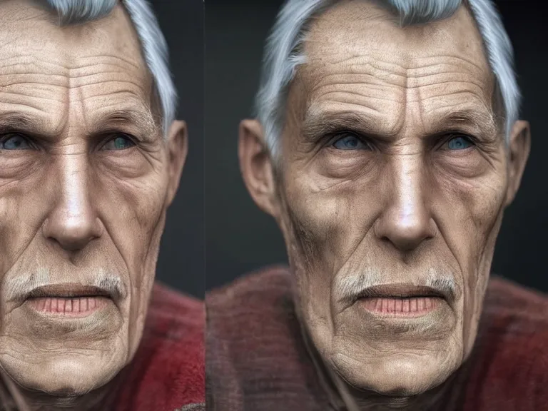 Image similar to A colored colorized real photograph of Jerma985 as an elderly guy, taken in the early 2020s, taken on a 2010s Camera, realistic, hyperrealistic, very realistic, very very realistic, highly detailed, very detailed, extremely detailed, detailed, digital art, trending on artstation, headshot and bodyshot, detailed face, very detailed face, very detailed face, real, real world, in real life, realism, HD Quality, 8k resolution, intricate details, colorized photograph, colorized photon