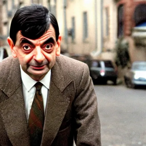 Image similar to Mr Bean leaving the scene of a crime