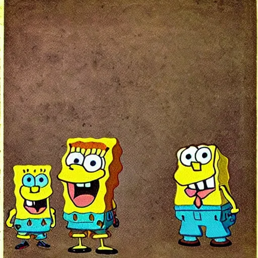 Prompt: spongebob squarepants by leonardo da vinci