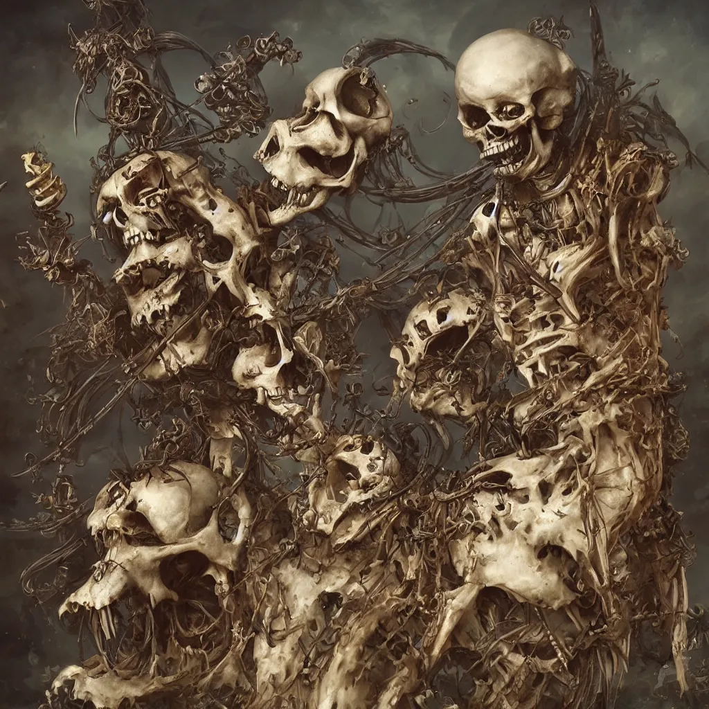 Image similar to pirate skeleton drinking beer by ellen jewett, tomasz alen kopera and Justin Gerard