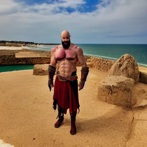 Prompt: kratos en chiclana 4 k relax