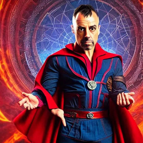 Prompt: Joe Rogan as dr strange