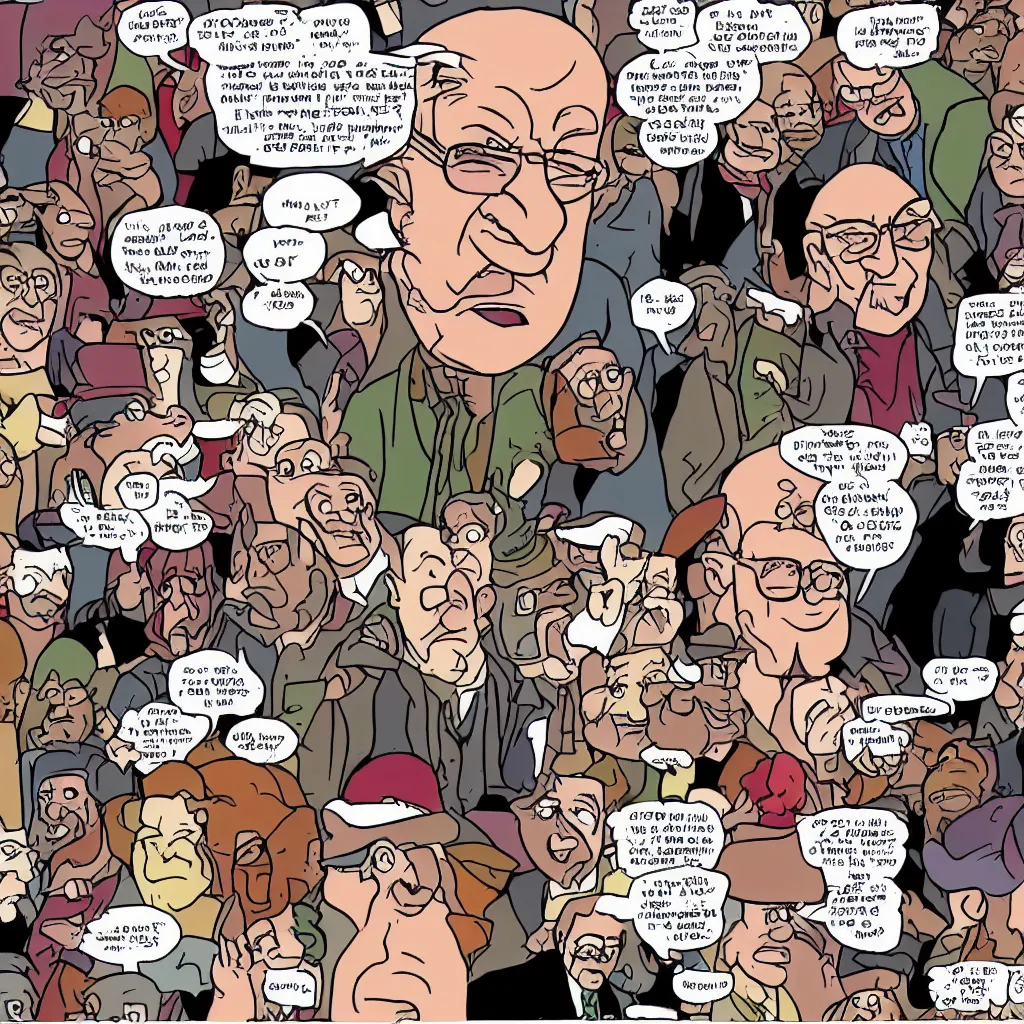 Prompt: uncle junior soprano preaching about the eternal hell fire cartoon series