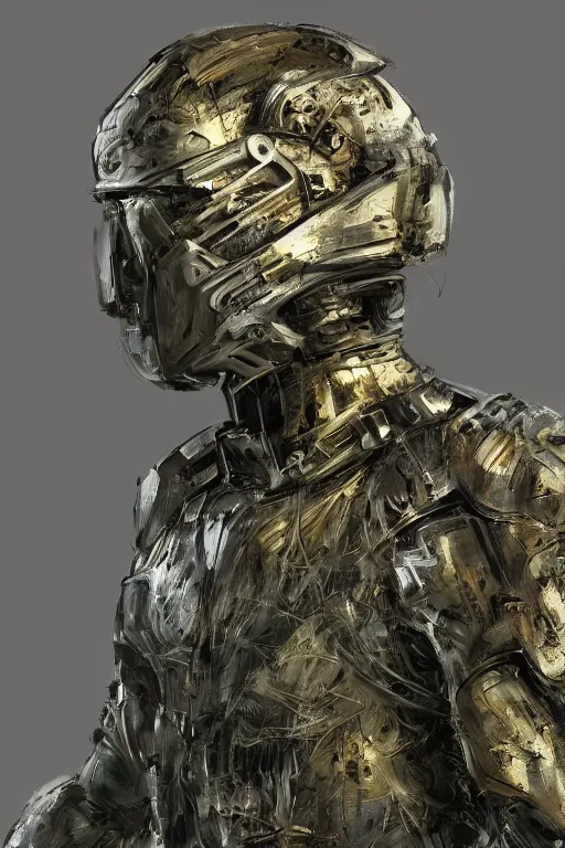 Image similar to helmetless Crysis Nanosuit worn by a fluffy teddybear, a forest with rays of light coming through the canopy, masterpiece, dystopian, sci-fi, extremely detailed, digital painting, sculpted in zbrush, artstation, concept art, smooth, sharp focus, illustration, chiaroscuro lighting, golden ratio, incredible art, artgerm, greg rutkowski, alphonse mucha, simon stalenhag, carravaggio