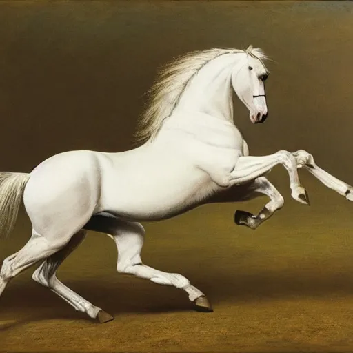 Prompt: a galloping horse, by george-stubbs and national-geographic