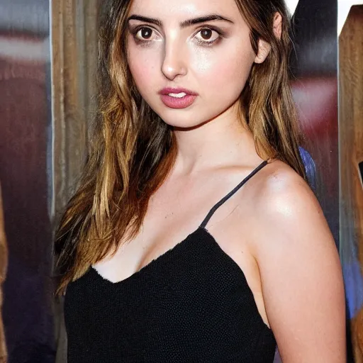 Image similar to photo of ana de armas, conehead