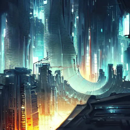 Image similar to a futuristic city underground, cyberpunk, empty, artstation, epic composition