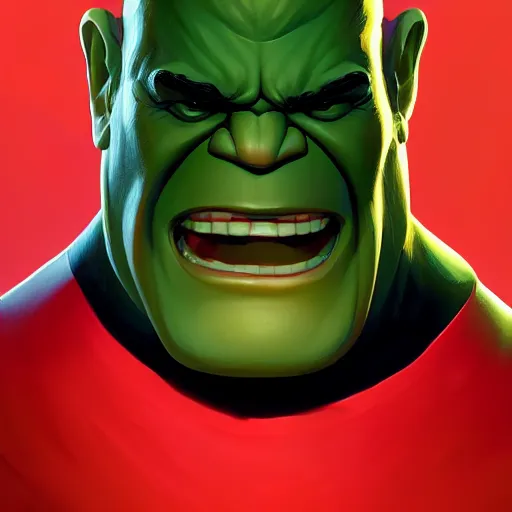 Image similar to face icon stylized minimalist the hulk, loftis, cory behance hd by jesper ejsing, by rhads, makoto shinkai and lois van baarle, ilya kuvshinov, rossdraws global illumination