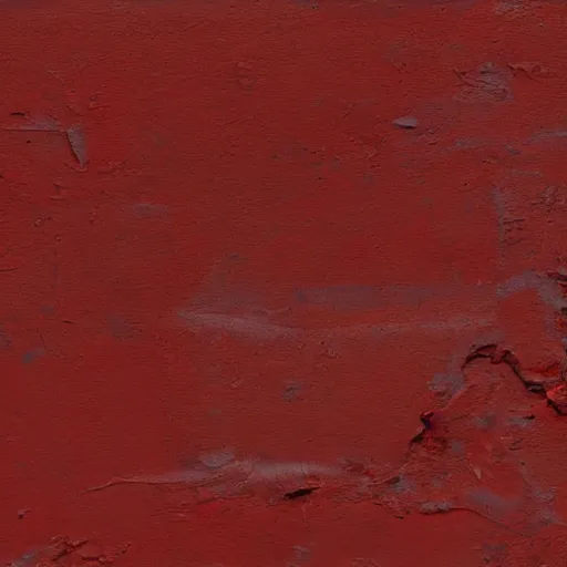 Image similar to a texture of an old red plaster wall by studio ghibli, thick brush strokes, hand painted, oil painted, brush strokes