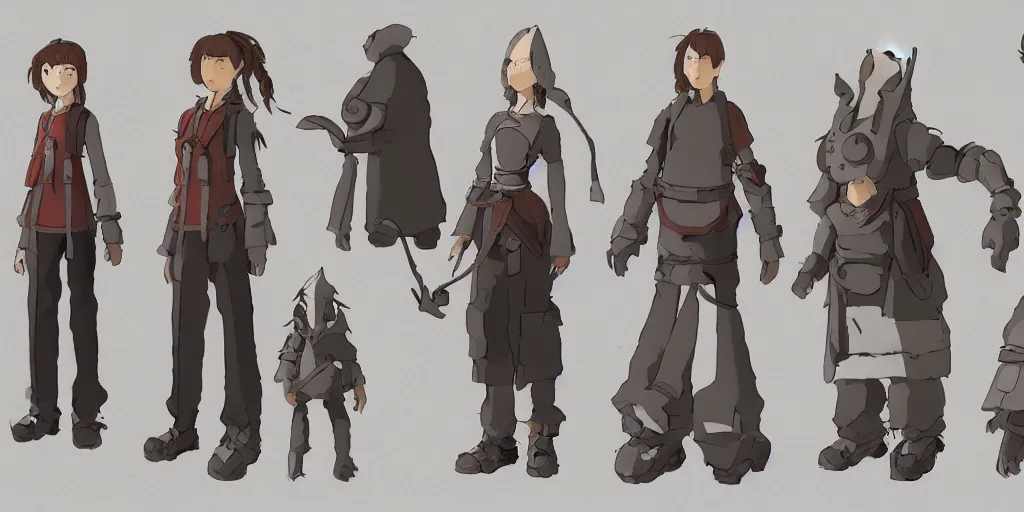 Image similar to character design, concept art, portal wizard, unreal engine, by studio ghibli,