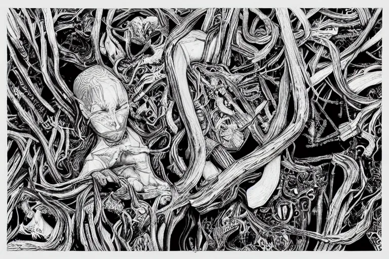 Prompt: burial'untrue'album cover, black and white, highly detailed