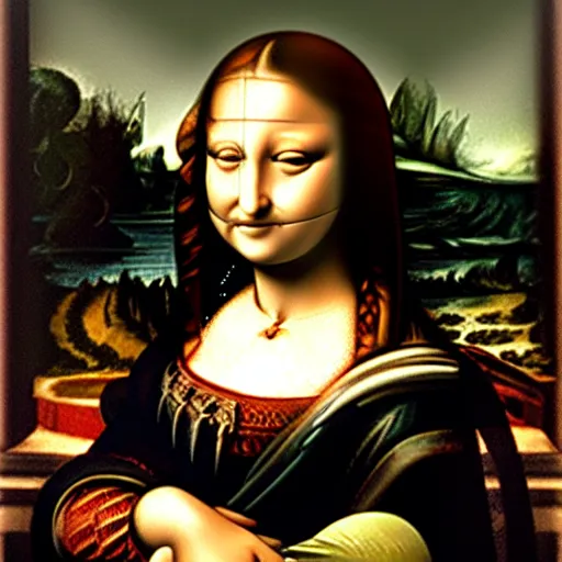 Image similar to monalisa as madonna look alike, highly detailed, 8 k resolution, art by caravaggio, modern art