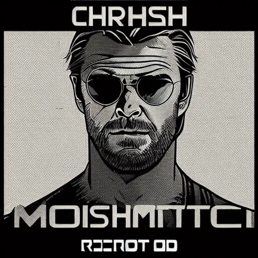 Image similar to “ chris hemsworth retro minimalist portrait by jean giraud, moebius starwatcher comic, 8 k ”