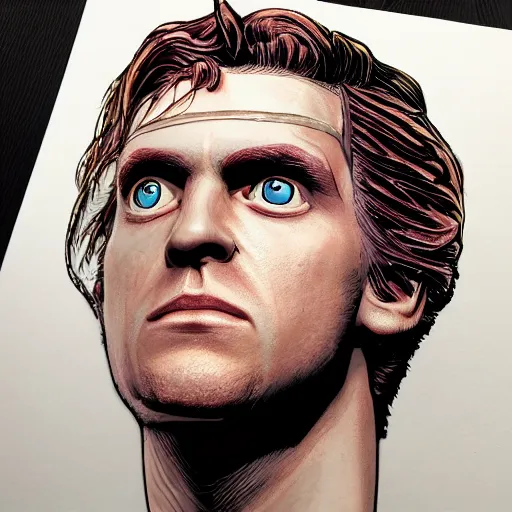 Image similar to David Haller from Legion x-men extremely intricate detailed 4k photorealism